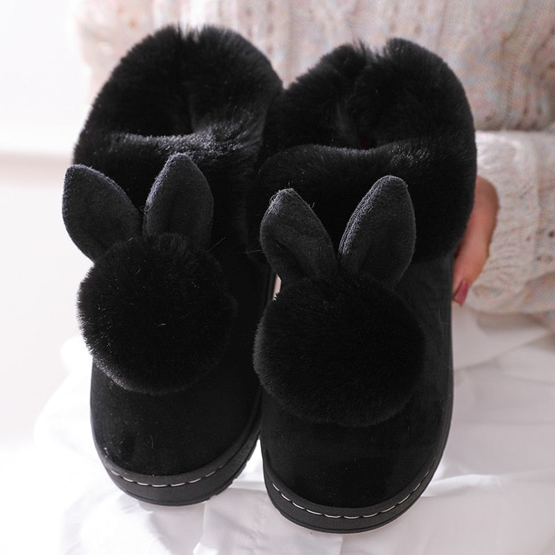 Skorter | Cozy women's slippers with bunny ears
