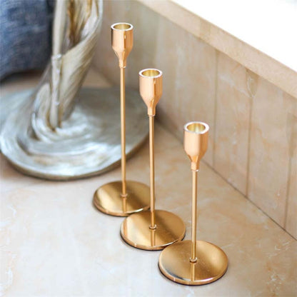 Skorter | 3-piece set metal candle holder