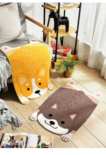 Skorter | Cute Animal Non-Slip Mat – Pet Design for Kitchen, Bathroom and Hallway