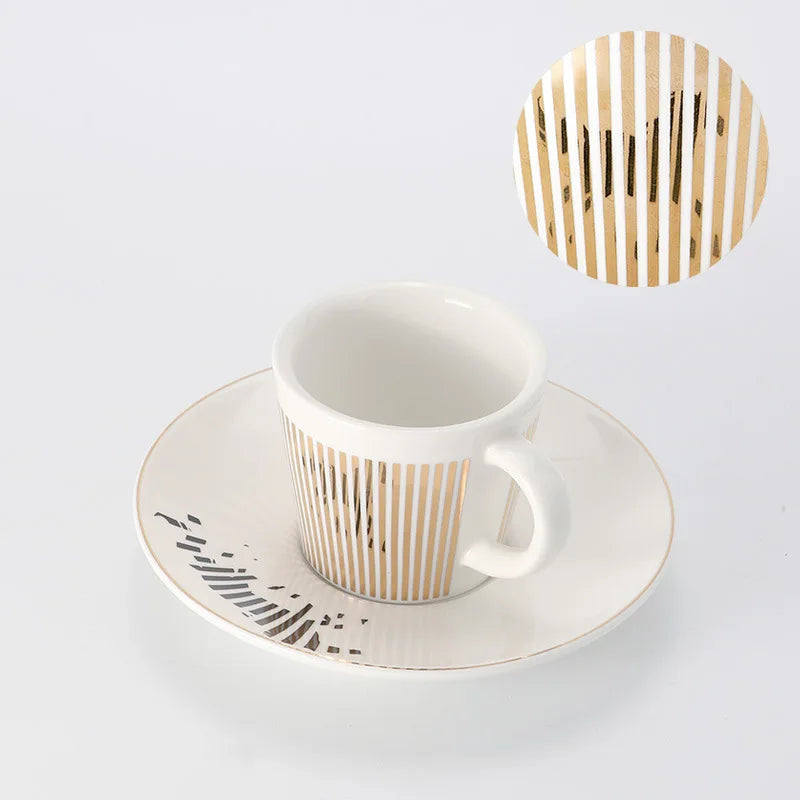 Skorter | Creative dynamic SLR cup Leopard anamorphic zebra cup Luycho coffee tea cup set with coaster 90ml-225ml