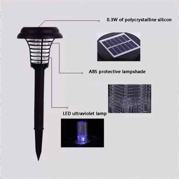 Skorter | Solar Insect Killer with LED Light – Waterproof Garden Light for Mosquito Repulsion