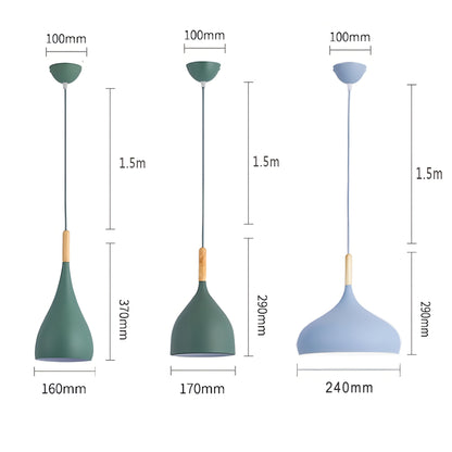 Skorter | Talon - Modern Drop-Shaped Wooden Pendant Light Scandinavian Ceiling Light