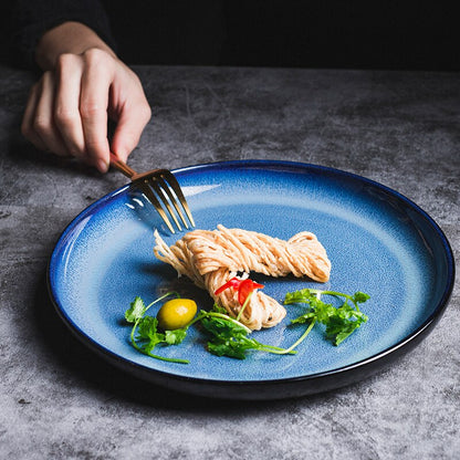Skorter | Deep Blue "Oceano" Dinner Plates