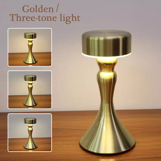 Skorter | Luxury Wireless Table Lamp with Gold Finish