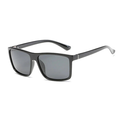 Skorter | Black Square Polarized Sunglasses UV400 Mirror Blue Anti-Glare Driving Shades Unisex