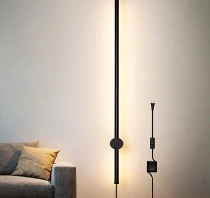 Skorter | NordicRod – Minimalist Wall Lamp with Plug for Chic Interiors
