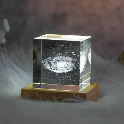 Skorter | 3D Crystal Cube Moon Nightlight