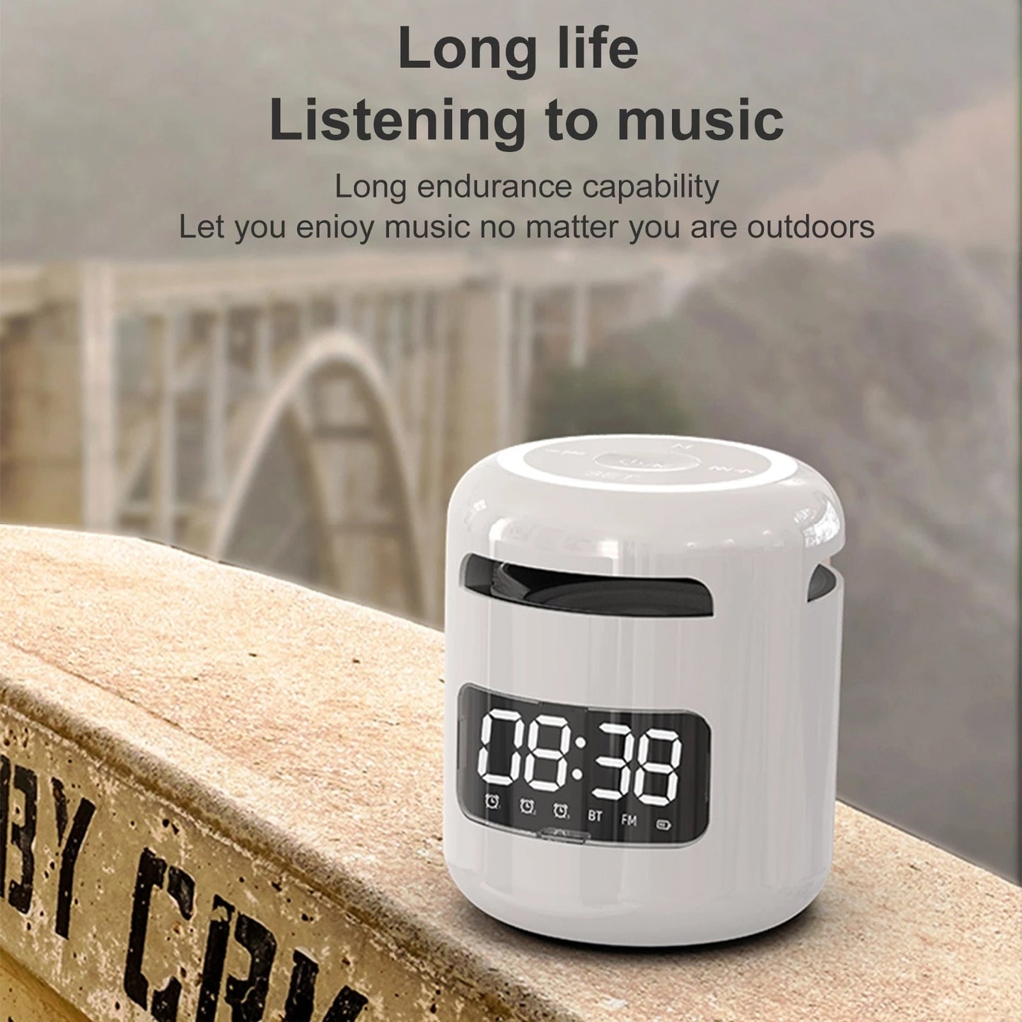 Skorter | Bluetooth Speaker with FM Radio Alarm Clock
