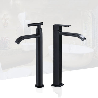 Skorter | Black Cold Water Single Faucet for Sink Installation