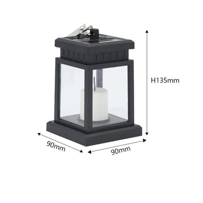 Skorter | Solar Lantern with LED Candle – Hanging Lamp for Garden & Terrace, Decorative Light for Outdoor