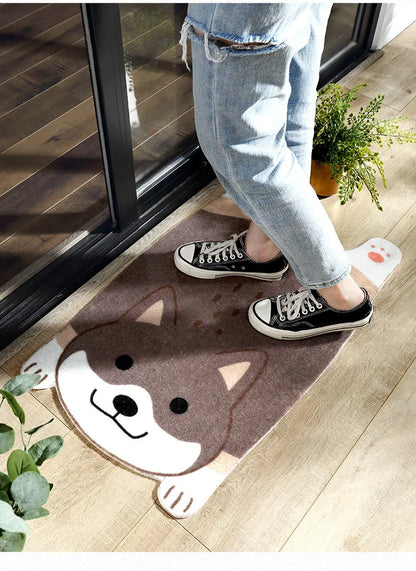 Skorter | Cute Animal Non-Slip Mat – Pet Design for Kitchen, Bathroom and Hallway