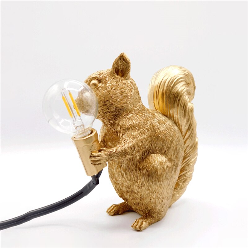 Skorter | SquirrelBright Nordic Squirrel Table Lamp | Designer Decor | LED Mood Light | Perfect for Home