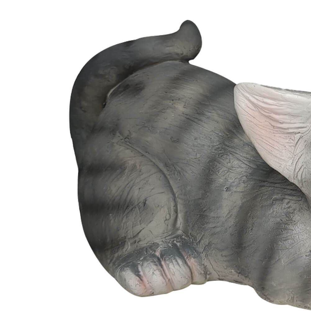 Skorter | SolarPurr Garden Light | LED Cat Figure with Butterfly | Solar Powered | Weatherproof | Outdoor Decoration