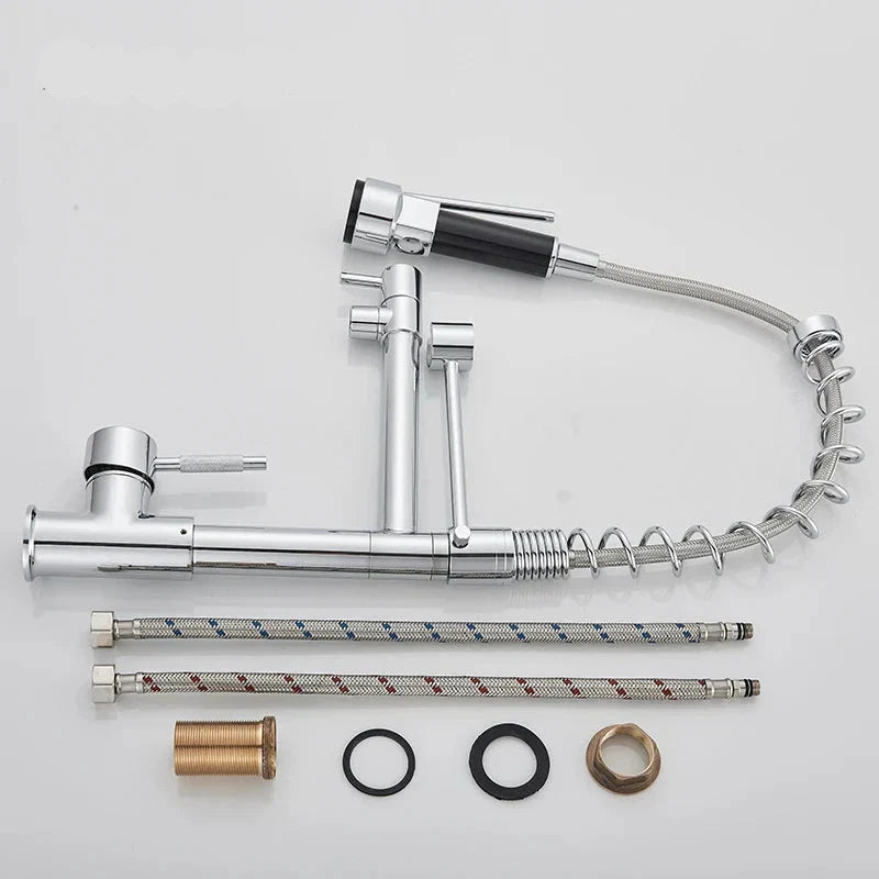 Skorter | AquaFlex – Pull-Out Kitchen Faucet with Double Swing