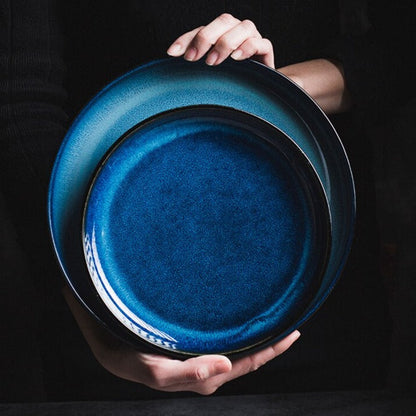 Skorter | Deep Blue "Oceano" Dinner Plates