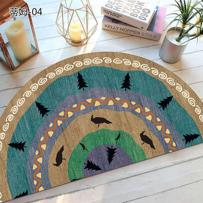Skorter | Bohemian non-slip semicircular doormat
