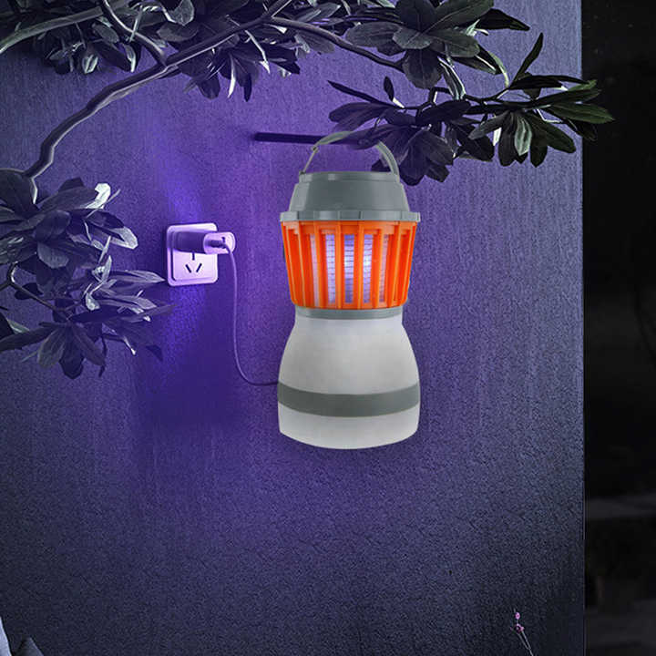 Skorter | Solar LED Mosquito Lamp with Integrated Lantern – Effective Insect Protection and Lighting for Garden and Camping