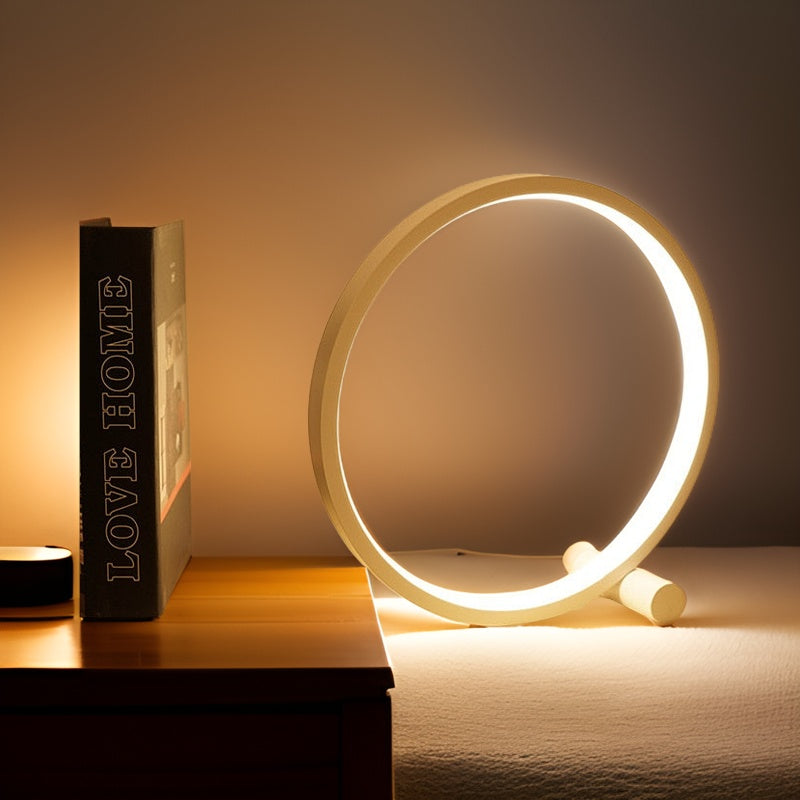 Skorter | Halo Glo Lamp – minimalistic dimmable round LED table lamp