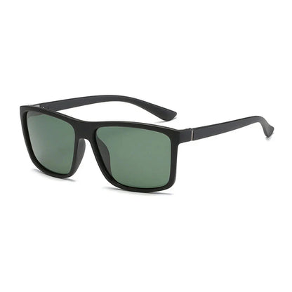 Skorter | Black Square Polarized Sunglasses UV400 Mirror Blue Anti-Glare Driving Shades Unisex