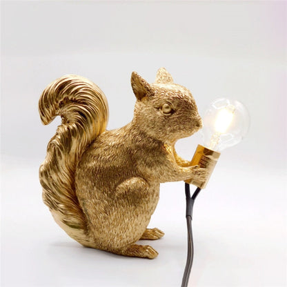 Skorter | SquirrelBright Nordic Squirrel Table Lamp | Designer Decor | LED Mood Light | Perfect for Home