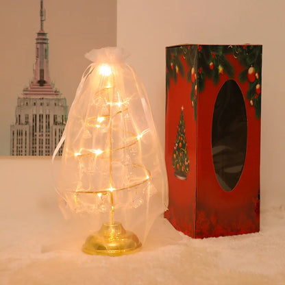 Skorter | CrystalGlow - Christmas Tree Table Lamp with Crystal Decor and LED Lighting