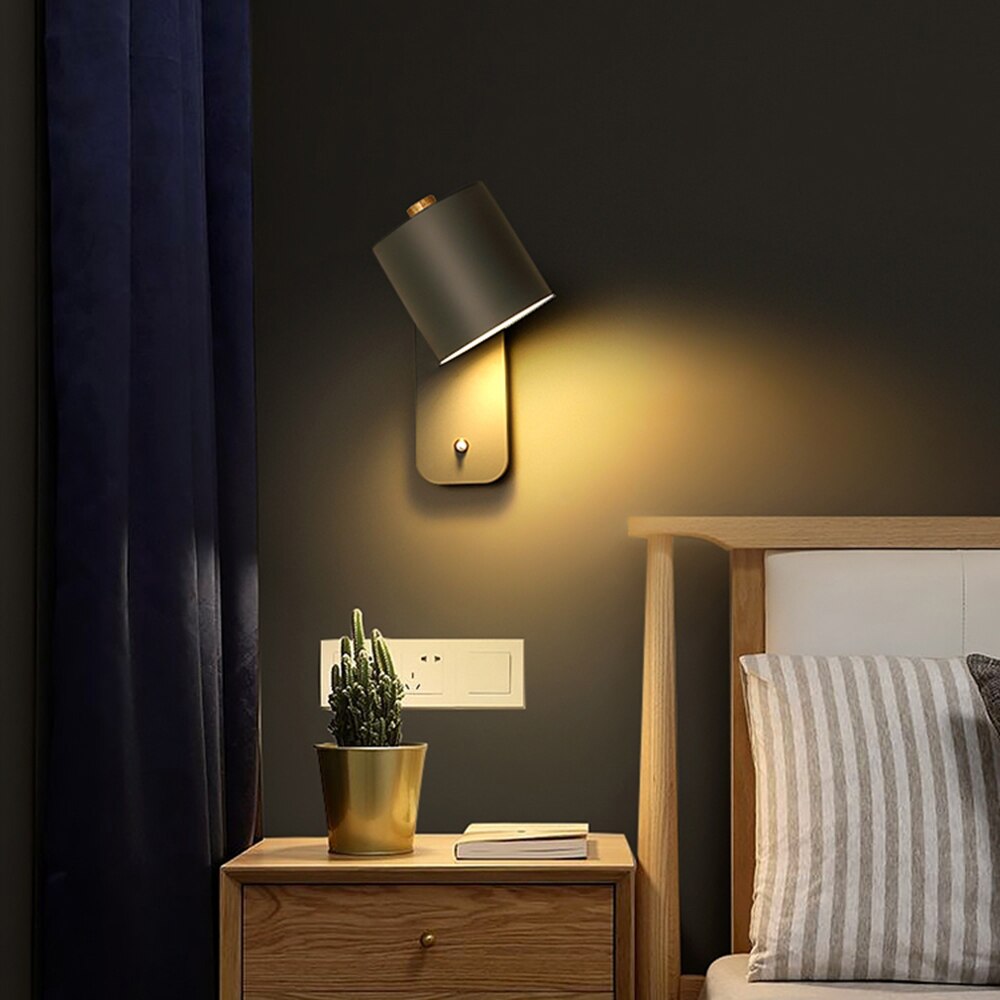 Skorter | Modern LED Wall Lamps with Switch Indoor Home Decor Lights