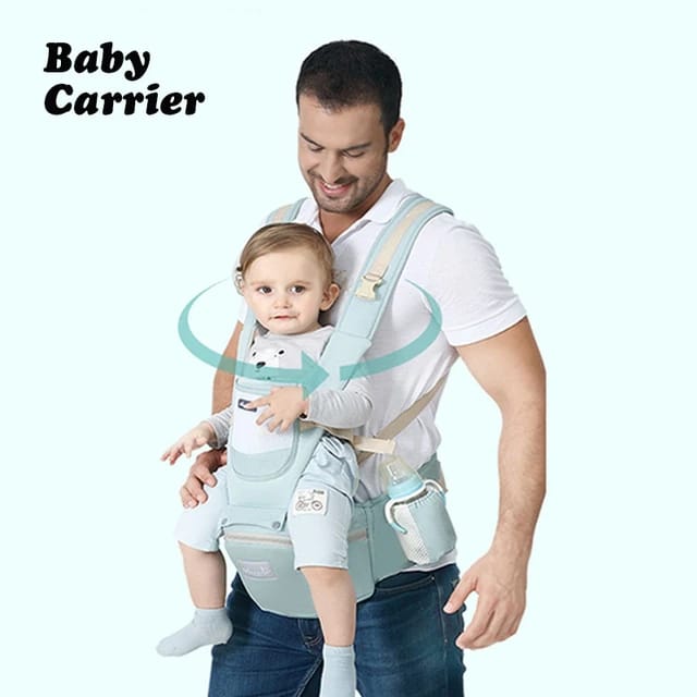 Skorter | All-Position Baby Carrier - Hip Seat Infant Toddler Backpack with Kangaroo Wrap Carrier
