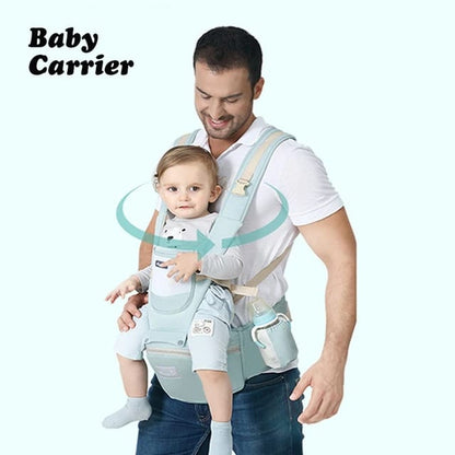 Skorter | All-Position Baby Carrier - Hip Seat Infant Toddler Backpack with Kangaroo Wrap Carrier
