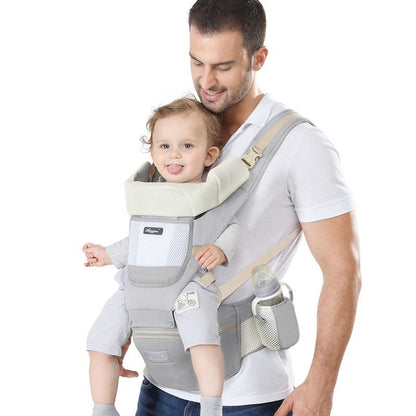 Skorter | All-Position Baby Carrier - Hip Seat Infant Toddler Backpack with Kangaroo Wrap Carrier
