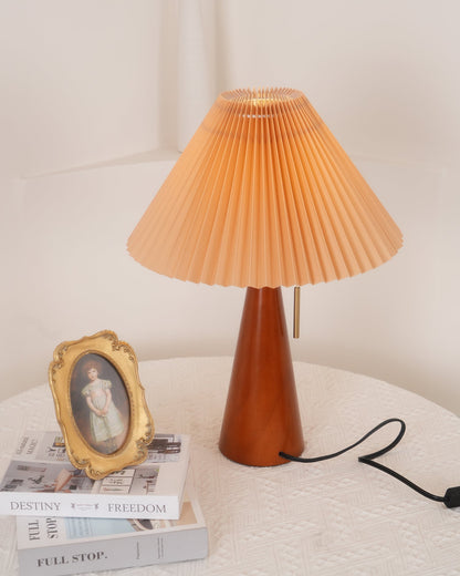 Skorter | AntiqueRadiance – Elegant Wood and Metal Table Lamp