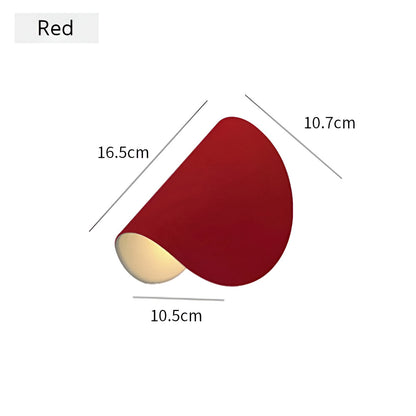 Skorter | Twist Vägglampa - Roterbar Metallvägglampa - Curved Vägglampa