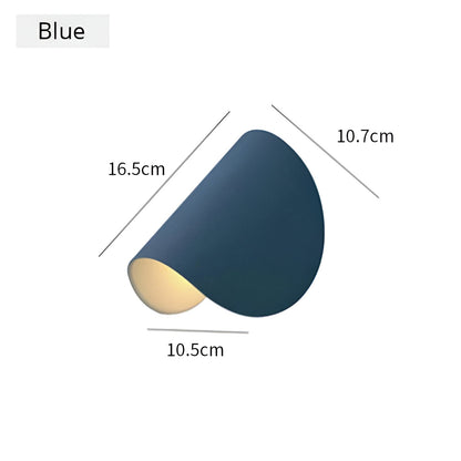 Skorter | Twist Vägglampa - Roterbar Metallvägglampa - Curved Vägglampa