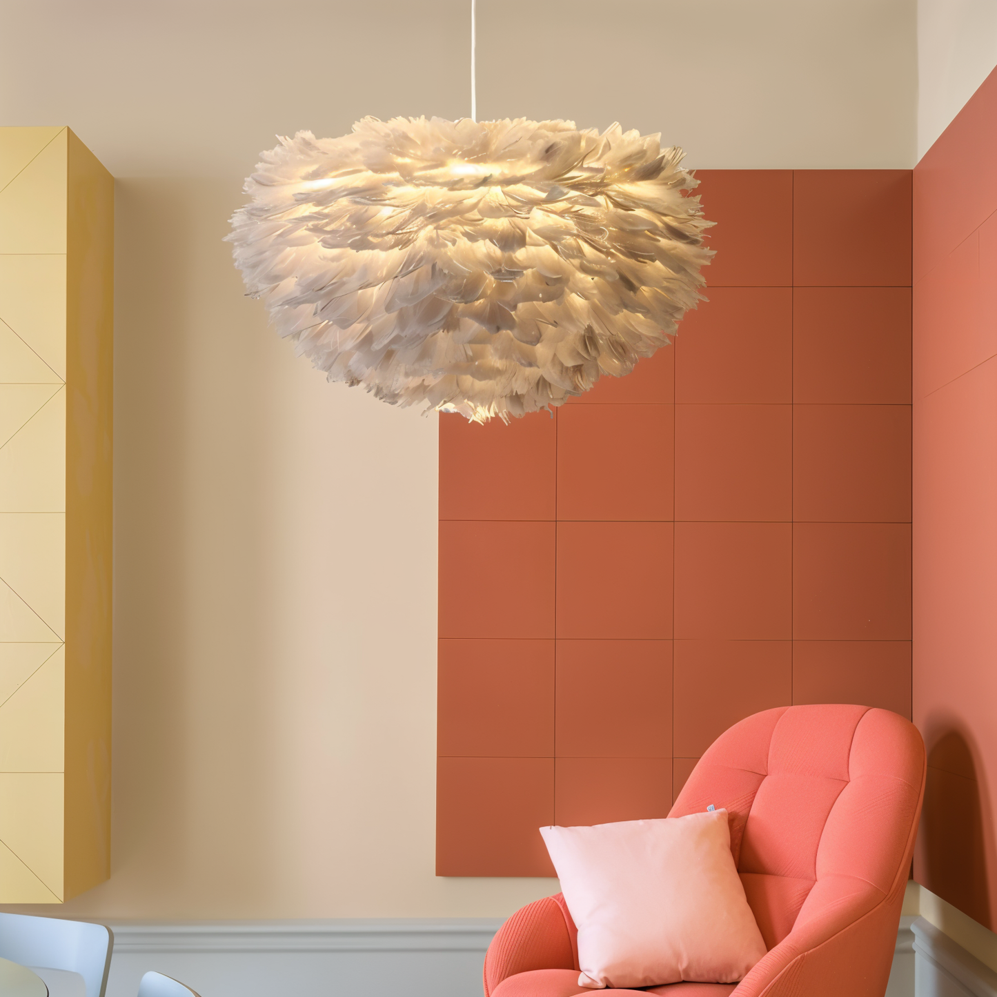 Skorter | Dreamcatcher Feather Chandelier - Handmade, adjustable pendant light