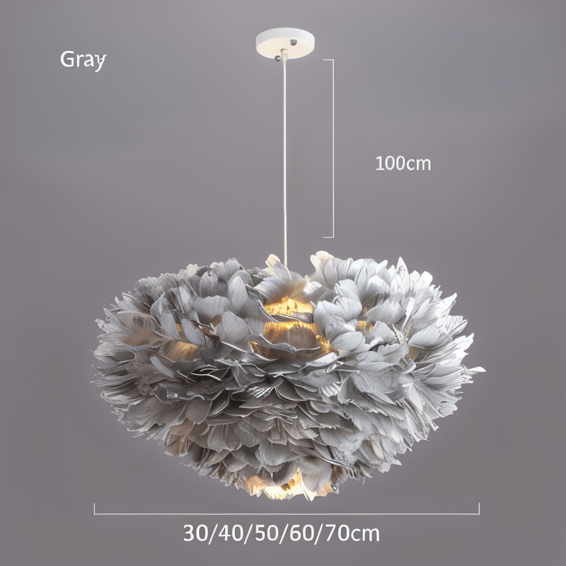 Skorter | Dreamcatcher Feather Chandelier - Handmade, adjustable pendant light