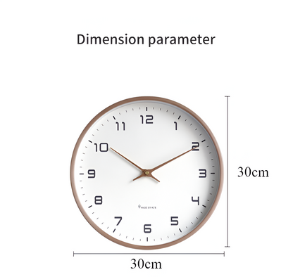 Skorter | EleQuartz-Clock - Round wall clock - Nordic wall clock in wood