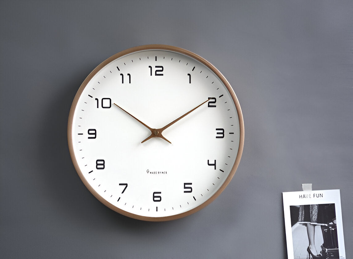 Skorter | EleQuartz-Clock - Round wall clock - Nordic wall clock in wood