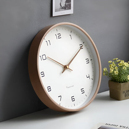 Skorter | EleQuartz-Clock - Round wall clock - Nordic wall clock in wood