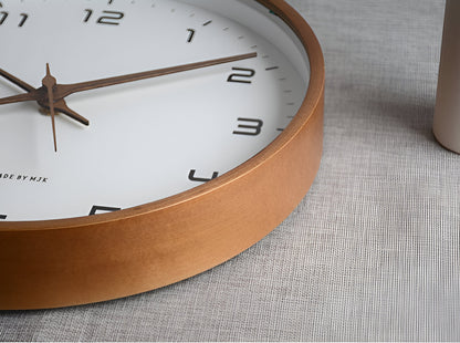 Skorter | EleQuartz-Clock - Round wall clock - Nordic wall clock in wood