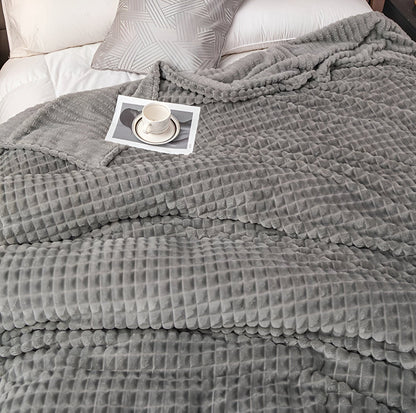 Skorter | EliteWave Plaid - Ultrafluffy structured coral fleece blanket