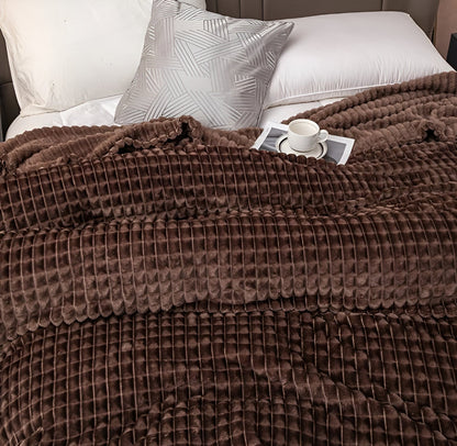 Skorter | EliteWave Plaid - Ultrafluffy structured coral fleece blanket