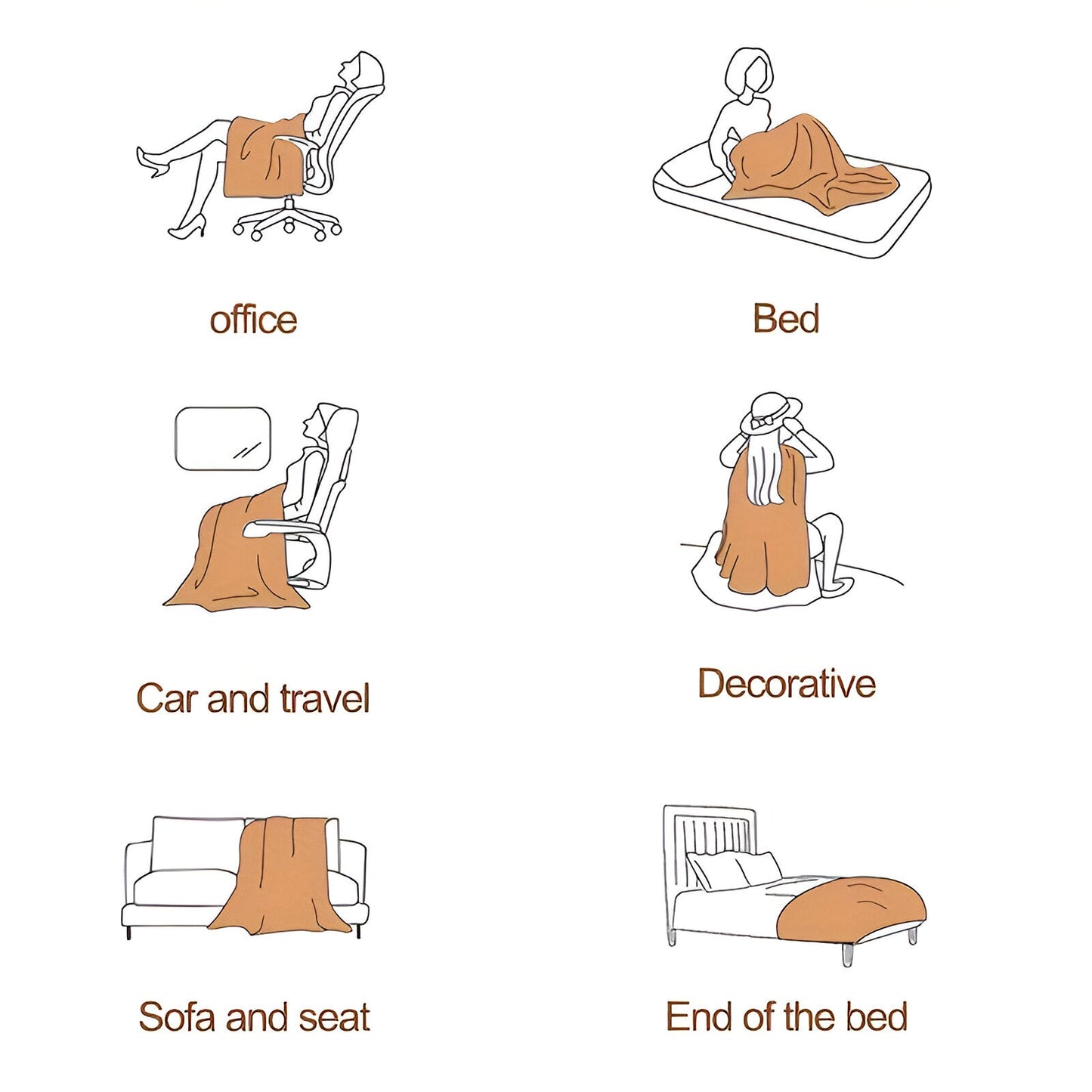 Skorter | EliteWave Plaid - Ultrafluffy structured coral fleece blanket