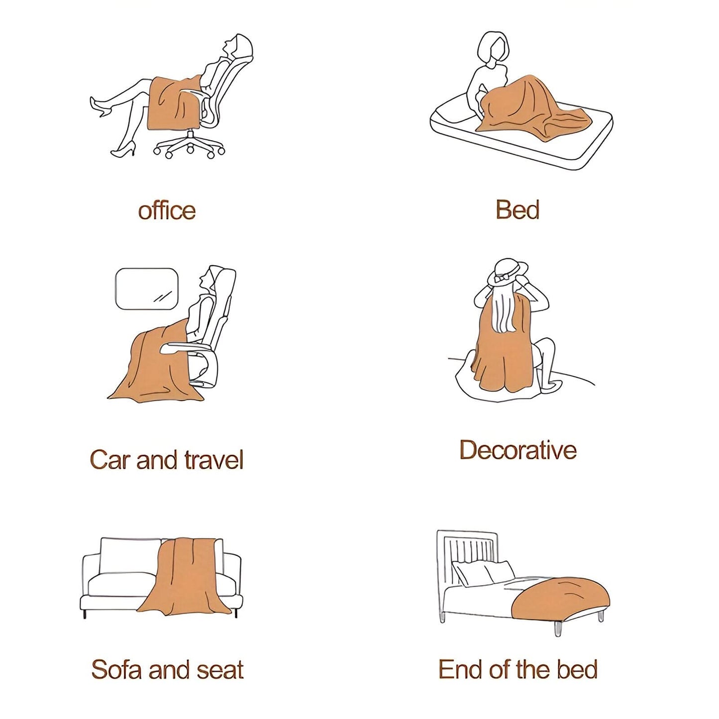 Skorter | CORALWAVE – Ultra-soft Textured Fleece Blanket