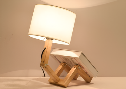 Skorter | WoodMan flexible lamp - Robotizable desk lamp in solid wood