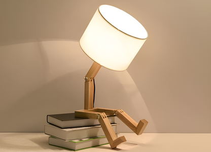 Skorter | WoodMan flexible lamp - Robotizable desk lamp in solid wood