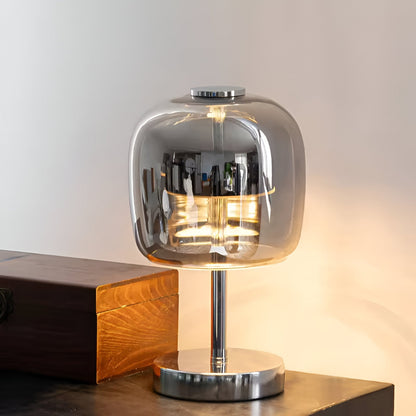 Skorter | Gleam Lamp - Stylish smoke gray glass lamp USB-powered dimmable light