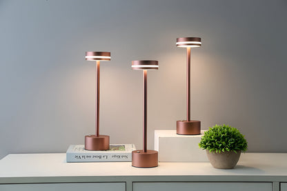 Skorter | Mantle Touch Lamp - Portable, Rechargeable Table Lamp - Dimmable Light