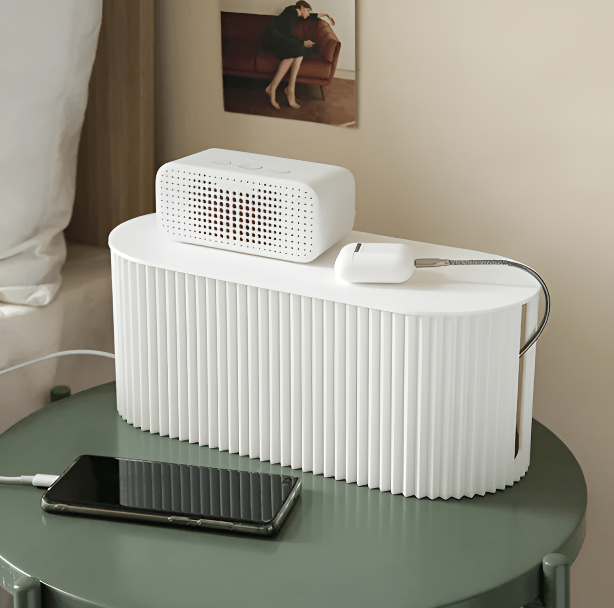 Skorter | Cable Organizer Box with Lid – Macaron Colors