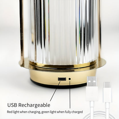 Skorter | IllumiFlex Portable Acrylic Table Lamp - Ideal lamp for camping and home use with touch control