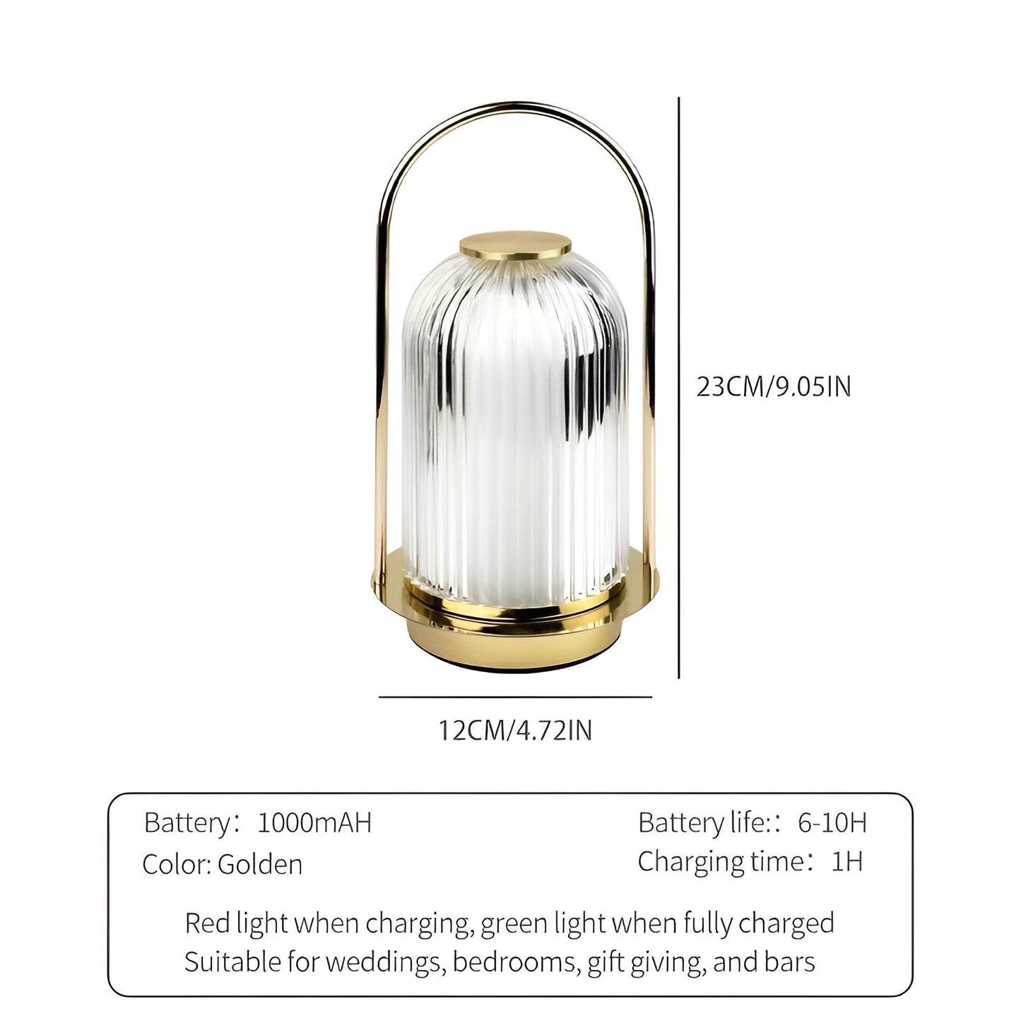 Skorter | IllumiFlex Portable Acrylic Table Lamp - Ideal lamp for camping and home use with touch control