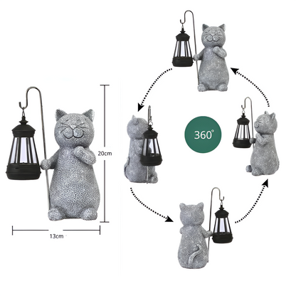 Skorter | KittyBeam - Enchanting Sun Cat Lamp for Garden Performance